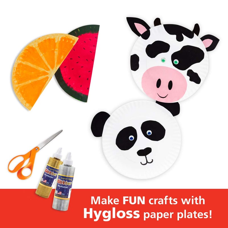 Hygloss Products Paper Plates - Uncoated White Plate - Use for Foodware, Events, Activities, Crafts Projects and More - Environmentally Friendly - Recyclable and Disposable - 9-Inches - 250 Pack - Image 4